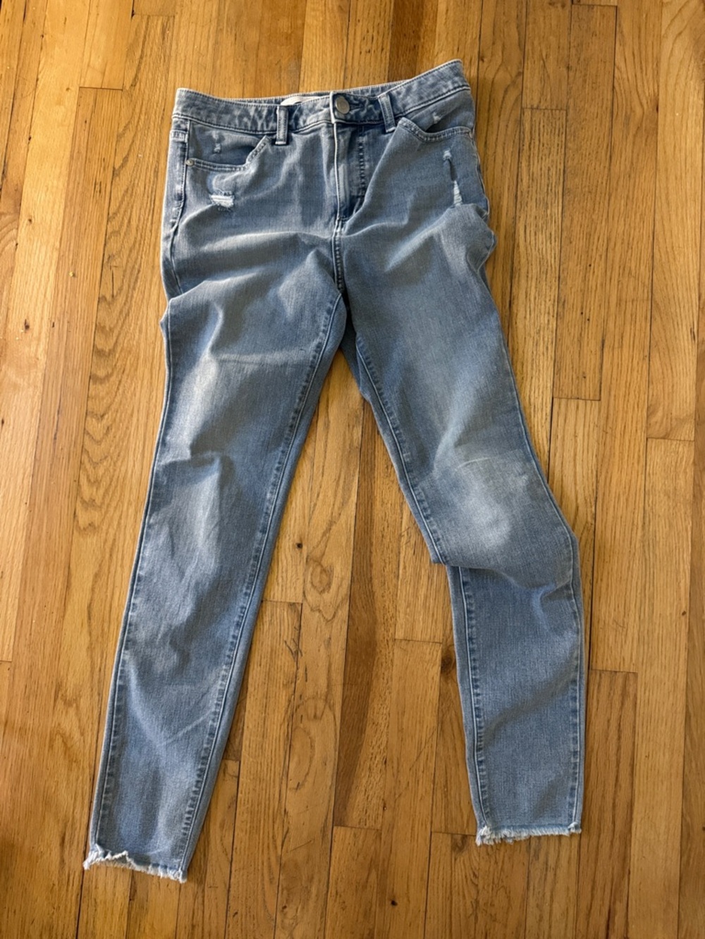 LC Lauren Conrad Light Blue Super High Rise Super Skinny Jeans 6L long